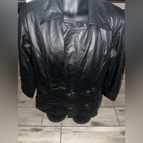 Wilsons Leather Other - Men’s Pre Own As Is SizeS  Small Button Wilson’s Express Black  Leather Jacket